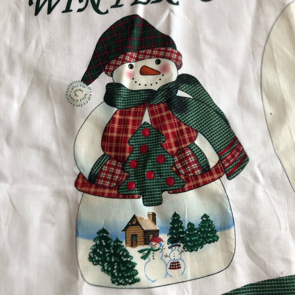 Cut and Sew Snowman Pattern